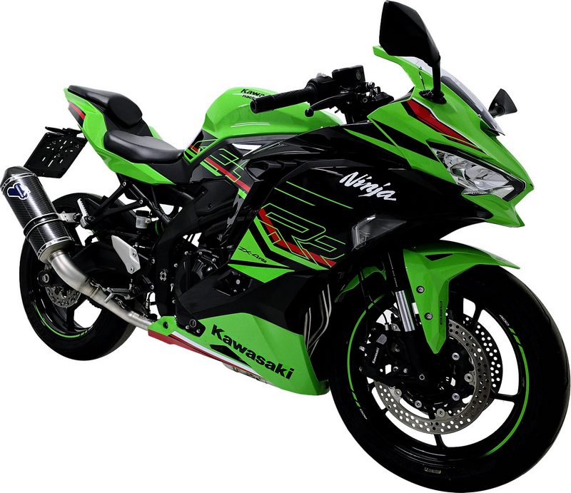 COMPLETE SYSTEM + SLIP ON SR0109440ICC, COMPLETE RACING SYSTEM, STAINLESS STEEL, CARBON