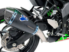 COMPLETE SYSTEM + SLIP ON SR0109440INC, COMPLETE RACING SYSTEM, STAINLESS STEEL, BLACK TITANIUM