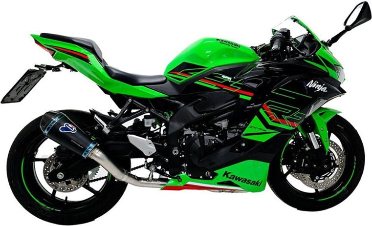 COMPLETE SYSTEM + SLIP ON SR0109440INC, COMPLETE RACING SYSTEM, STAINLESS STEEL, BLACK TITANIUM