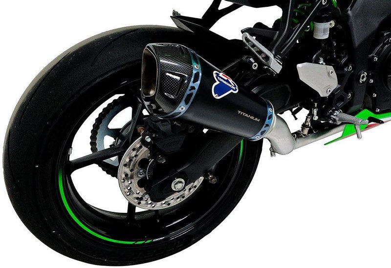 COMPLETE SYSTEM + SLIP ON SO0609440INC, COMPLETE RACING SYSTEM, STAINLESS STEEL, BLACK TITANIUM