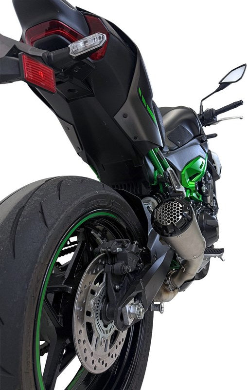 LINK PIPE + SILENCER GP2R TITANIUM, LINK PIPE + SLIP ON + HEATSHIELD, STAINLESS STEEL, TITANIUM