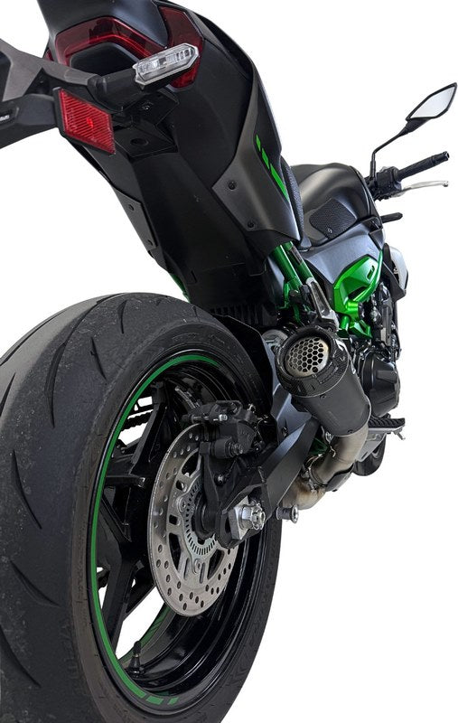 LINK PIPE + SILENCER GP2R BLACK TITANIUM, LINK PIPE + SLIP ON + HEATSHIELD, STAINLESS STEEL, BLACK TITANIUM