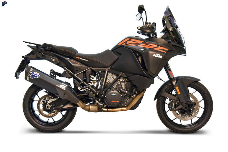 Termignoni Slip On-Homologated Exhaust Stainless Steel Titanium Black | KT1908040IBC