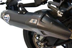Termignoni Slip On-Homologated Exhaust Stainless Steel Titanium Black | KT1908040IBC