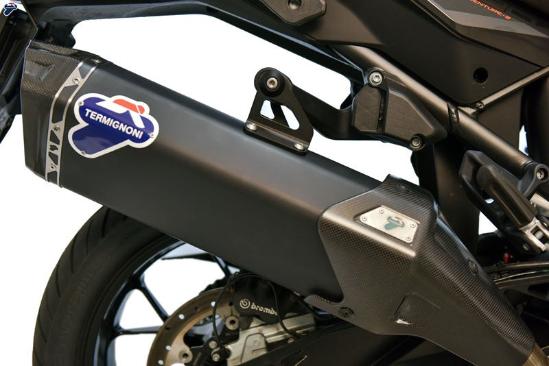 Termignoni Slip On-Homologated Exhaust Stainless Steel Titanium Black | KT1908040IBC