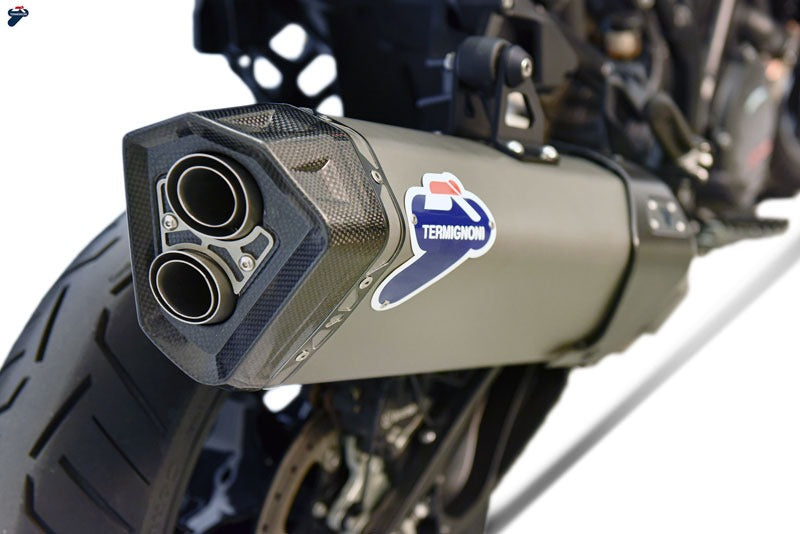 Termignoni Slip On-Homologated Exhaust Stainless Steel Titanium Matt Grey | KT1908040IIC