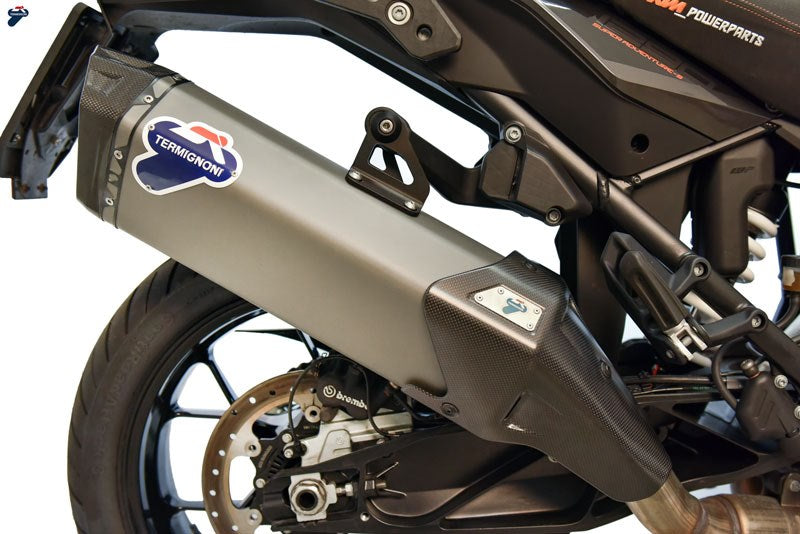 Termignoni Slip On-Homologated Exhaust Stainless Steel Titanium Matt Grey | KT1908040IIC