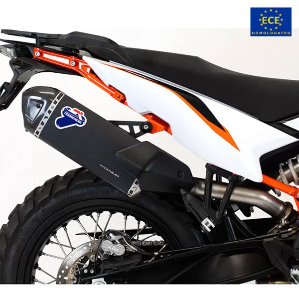 Termignoni Black Titanium Exhaust Slip-On Approved KTM Adventure 890 2023-2024 | KT3208040INC