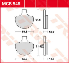 TRW BRAKE PAD TRW MCB548 | MCB548