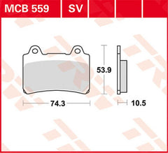 TRW BRAKE PAD TRW MCB559 | MCB559