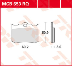 TRW BRAKE PAD TRW MCB653RQ | MCB653RQ
