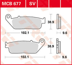TRW BRAKE PAD TRW MCB677 | MCB677