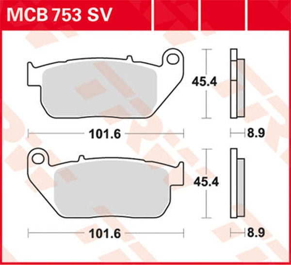 TRW BRAKE PAD TRW MCB753SV | MCB753SV