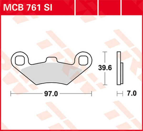 TRW BRAKE PAD TRW MCB761SI | MCB761SI