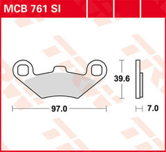TRW BRAKE PAD TRW MCB761SI | MCB761SI