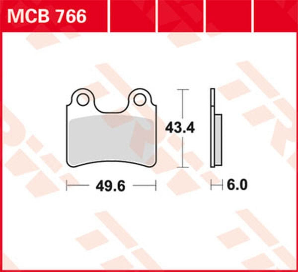 TRW BRAKE PAD TRW MCB766 | MCB766