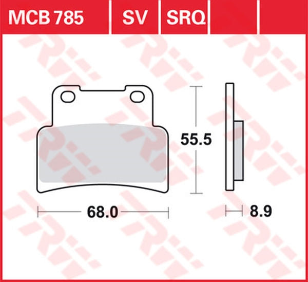 TRW BRAKE PAD TRW MCB785 | MCB785