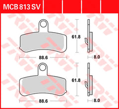 TRW BRAKE PAD TRW MCB813SV | MCB813SV