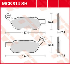TRW BRAKE PAD TRW MCB814SH | MCB814SH