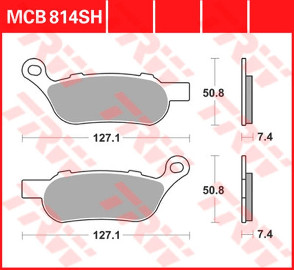 TRW BRAKE PAD TRW MCB814SH | MCB814SH