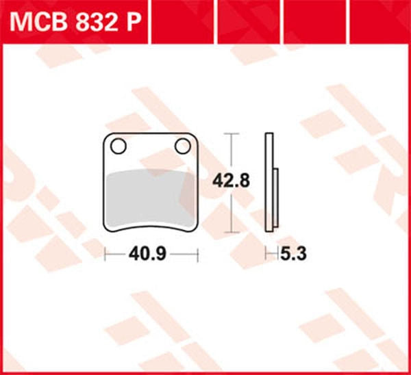 TRW BRAKE PAD TRW MCB832P | MCB832P