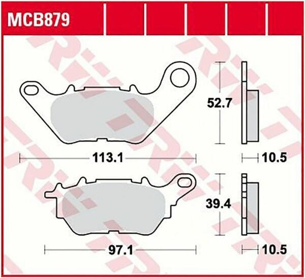 TRW BRAKE PAD ORGANIC | MCB879