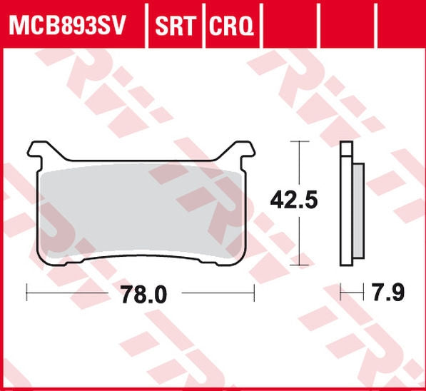 TRW BRAKE PADS CARBON TRACK | MCB893CRQ