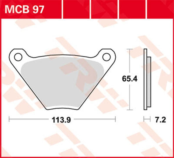 TRW BRAKE PAD TRW MCB97 | MCB97