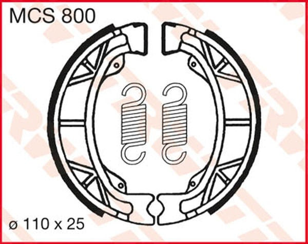 TRW BRAKE SHOES TRW MCS800 | MCS800