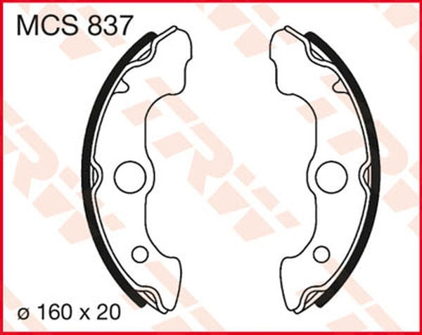 TRW BRAKE SHOES STANDARD | MCS837