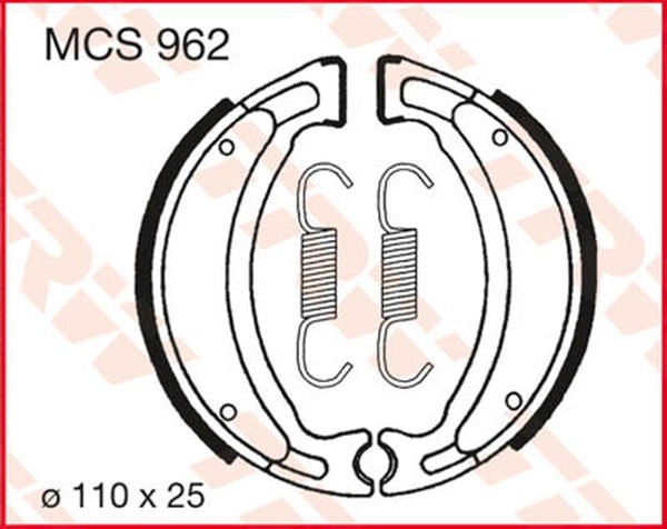 TRW BRAKE SHOES TRW MCS962 | MCS962
