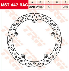TRW BRAKE ROTOR FIX RAC L/R | MST447RAC