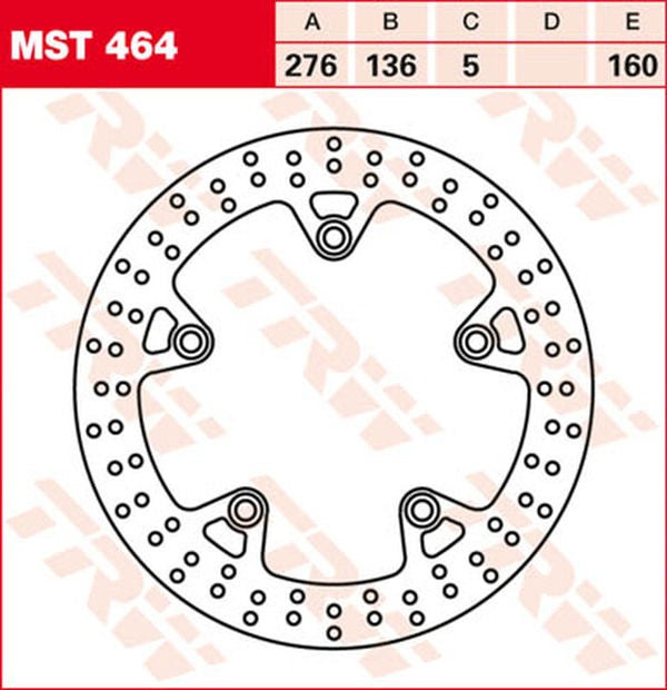 TRW BRAKE ROTOR FIX ROUND L/R | MST464