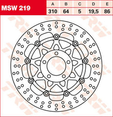 TRW ROTOR TRW MSW219 | MSW219