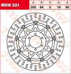 TRW ROTOR TRW MSW221 | MSW221
