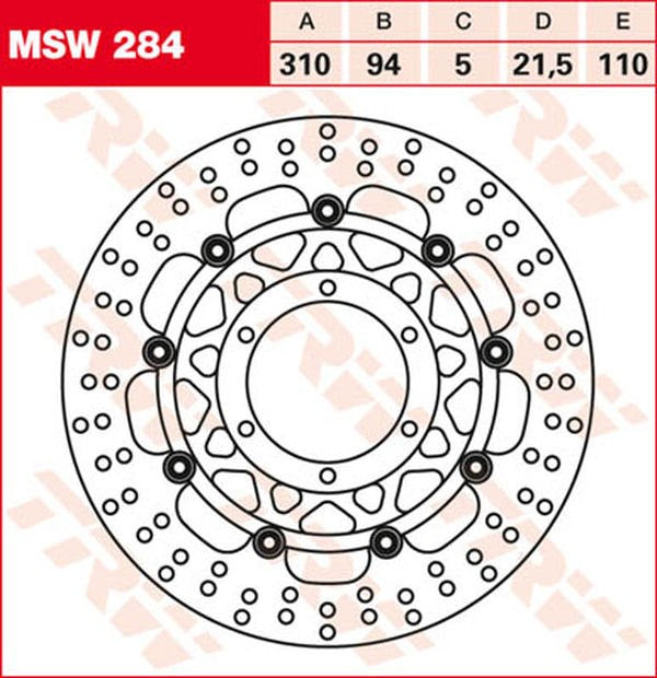 TRW BRAKE DISC FL MSW284 | MSW284