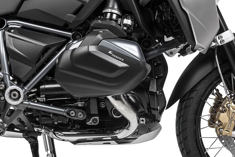 TOURATECH Cylinder protection aluminium black (set) for BMW R1250GS / R1250R / R1250RS / R1250RT | 01-037-5132-0