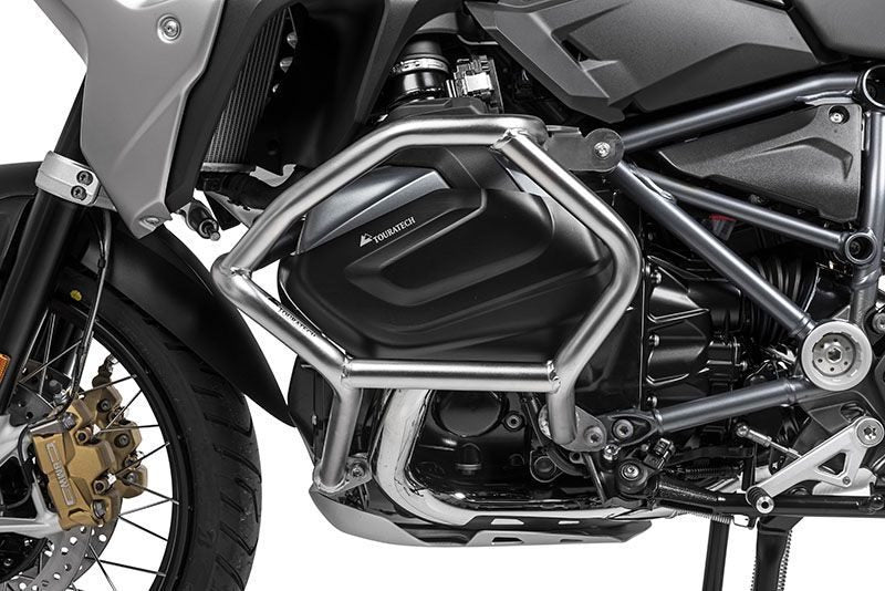 TOURATECH Cylinder protection aluminium black (set) for BMW R1250GS / R1250R / R1250RS / R1250RT | 01-037-5132-0
