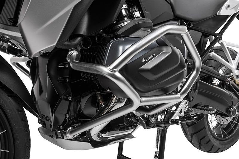 TOURATECH Cylinder protection aluminium black (set) for BMW R1250GS / R1250R / R1250RS / R1250RT | 01-037-5132-0