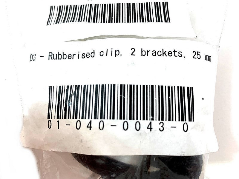 TOURATECH / ツアラテック Rubberised clip, 2 brackets, 25 mm | 01-040-0043-0