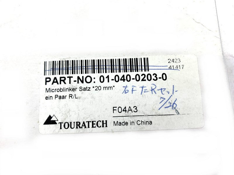 TOURATECH / ツアラテック Micro-indicators *20 mm* pair of 1 x left and 1 x right | 01-040-0203-0
