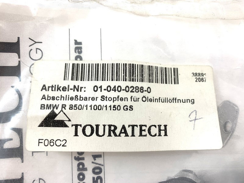 TOURATECH / ツアラテック Lockable plug for oil filler hole BMW R 850/1100/1150 GS | 01-040-0286-0