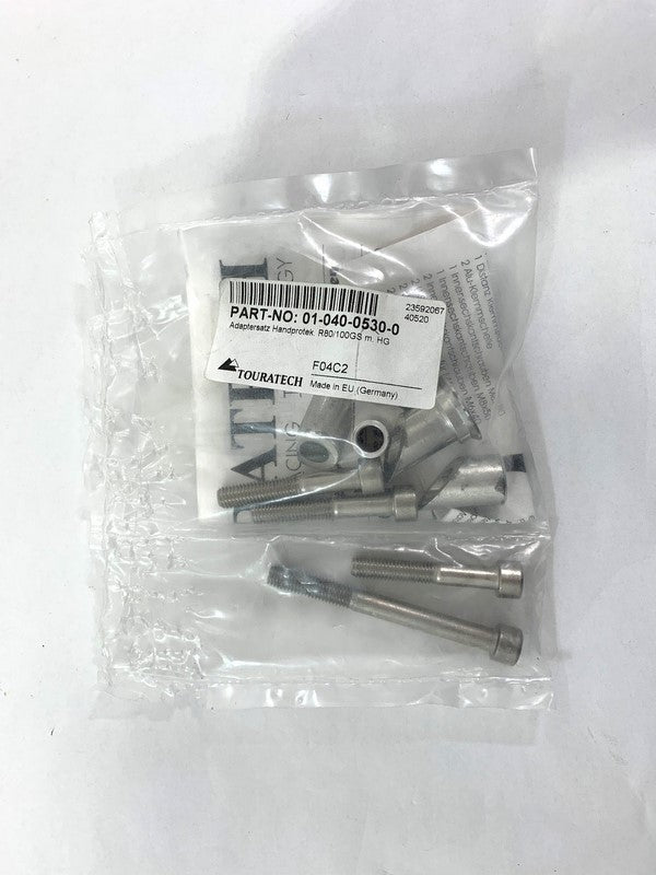 TOURATECH / ツアラテック  Installation kit to 01-040-054x-0 (Hand protectors for the BMW R 80/100 GS with original heated grips) | 01-040-0530-0