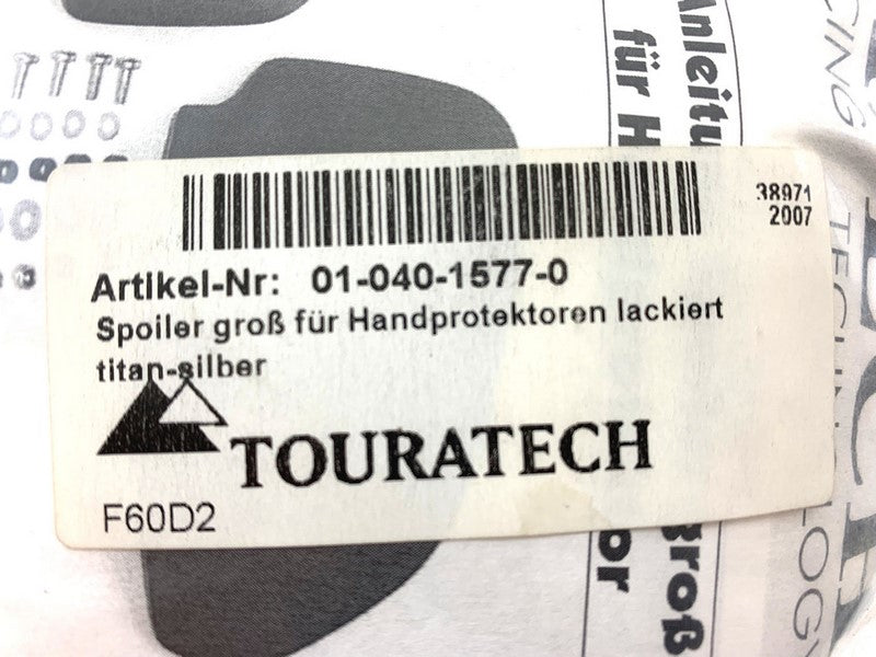 TOURATECH / ツアラテック Spoiler rough for hand protectors painted titanium silver | 01-040-1577-0