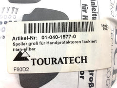 TOURATECH / ツアラテック Spoiler rough for hand protectors painted titanium silver | 01-040-1577-0