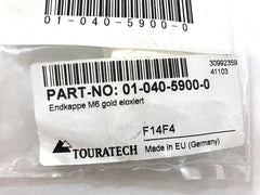 Touratech End Cap M6 Gold Anodized | 01-040-5900-0