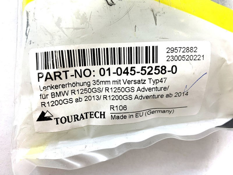 TOURATECH Offset handlebar riser 35 mm, for BMW R1250GS/ R1250GS Adventure/ R1200GS (LC)/ R1200GS Adventure (LC) | 01-045-5258-0