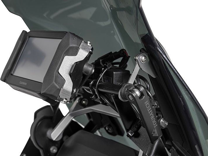 TOURATECH Windscreen stabilizer with GPS mounting bracket for BMW R1250GS/ R1250GS Adventure/ R1200GS (LC)/ R1200GS Adventure (LC) | 01-045-5330-0