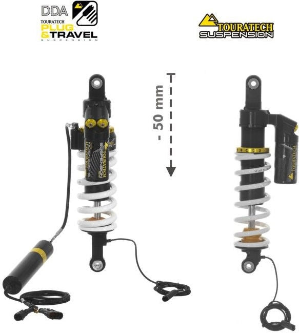 TOURATECH Touratech Suspension-SET Plug & Travel -50 mm lowering for BMW R1200GS / R1250GS from 2017 | 01-045-5862-0