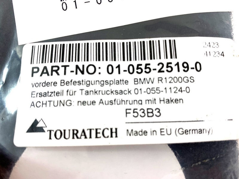 TOURATECH / ツアラテック 1) BMW R 1200 GS *Day Trip* tank bag   (01-055-1140-0 )
1x Plate front with hooks and velcro
(*All other Mounting materials and the tankbag itself are unnecessary)
 | 01-055-2519-0